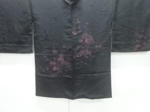 大正ロマン　漆花模様織り出し絵羽織